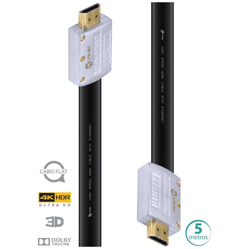 Cabo Hdmi 2.0 4K Ultra Hd 3D Conexão Ethernet Flat Com Conec - 2