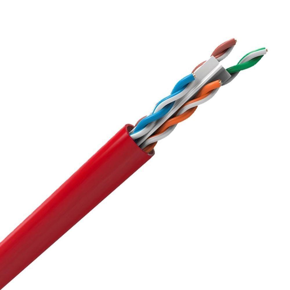 Cabo Lan U/Utp 24Awg X 4 Pares Cat.6 Cmx 305 Metros Vermelho - 2