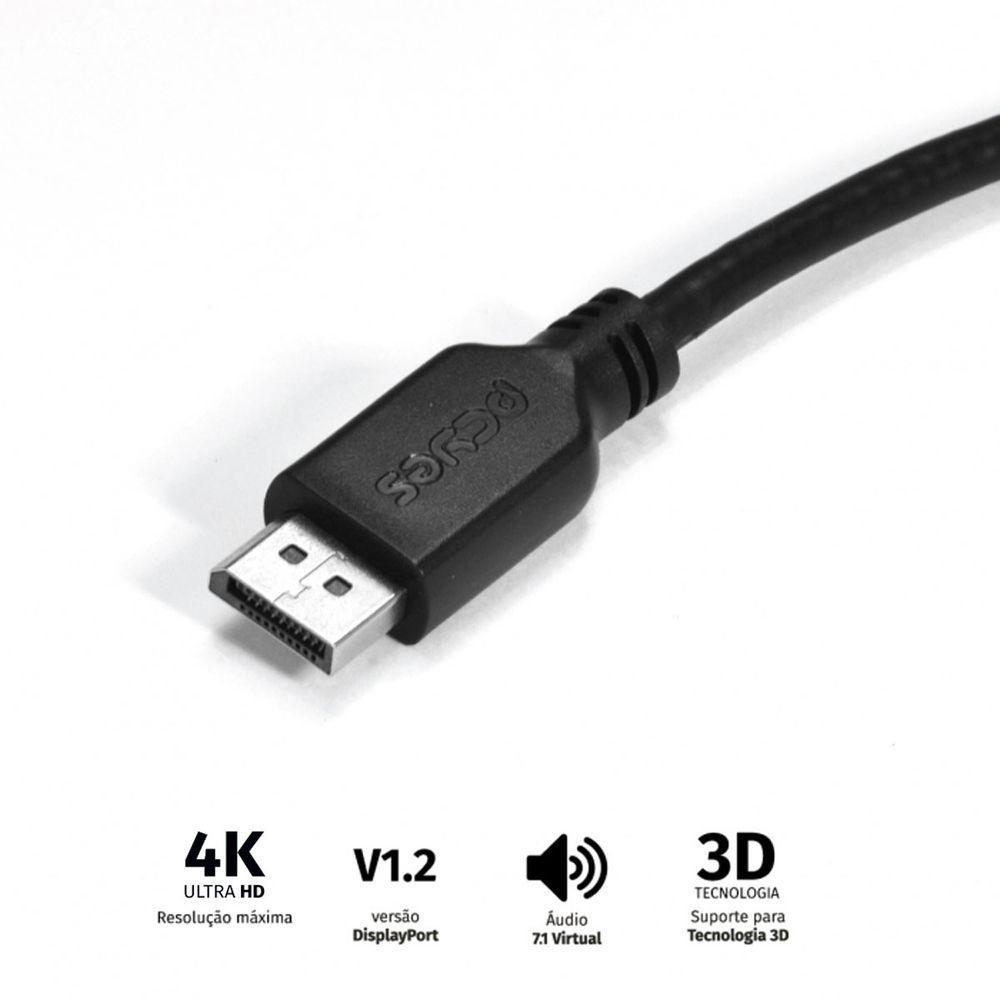 Cabo Mini Displayport Macho Para Displayport Macho V.1.2 28A - 4