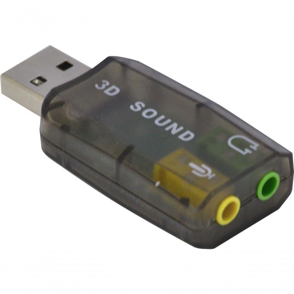 Adaptador Placa De Som Usb 5.1 Canais Virtual Ausb51 - 3
