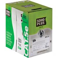 Cabo Lan U/Utp Cat.5E 24 Awg 4 Pares Cmx 305M Preto 100% Cob - 1