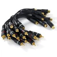 Cabo Y Rca Fêmea X 2 Rca Macho 20 Cm - Yrf2Rm-20 - Pc / 10 - 4