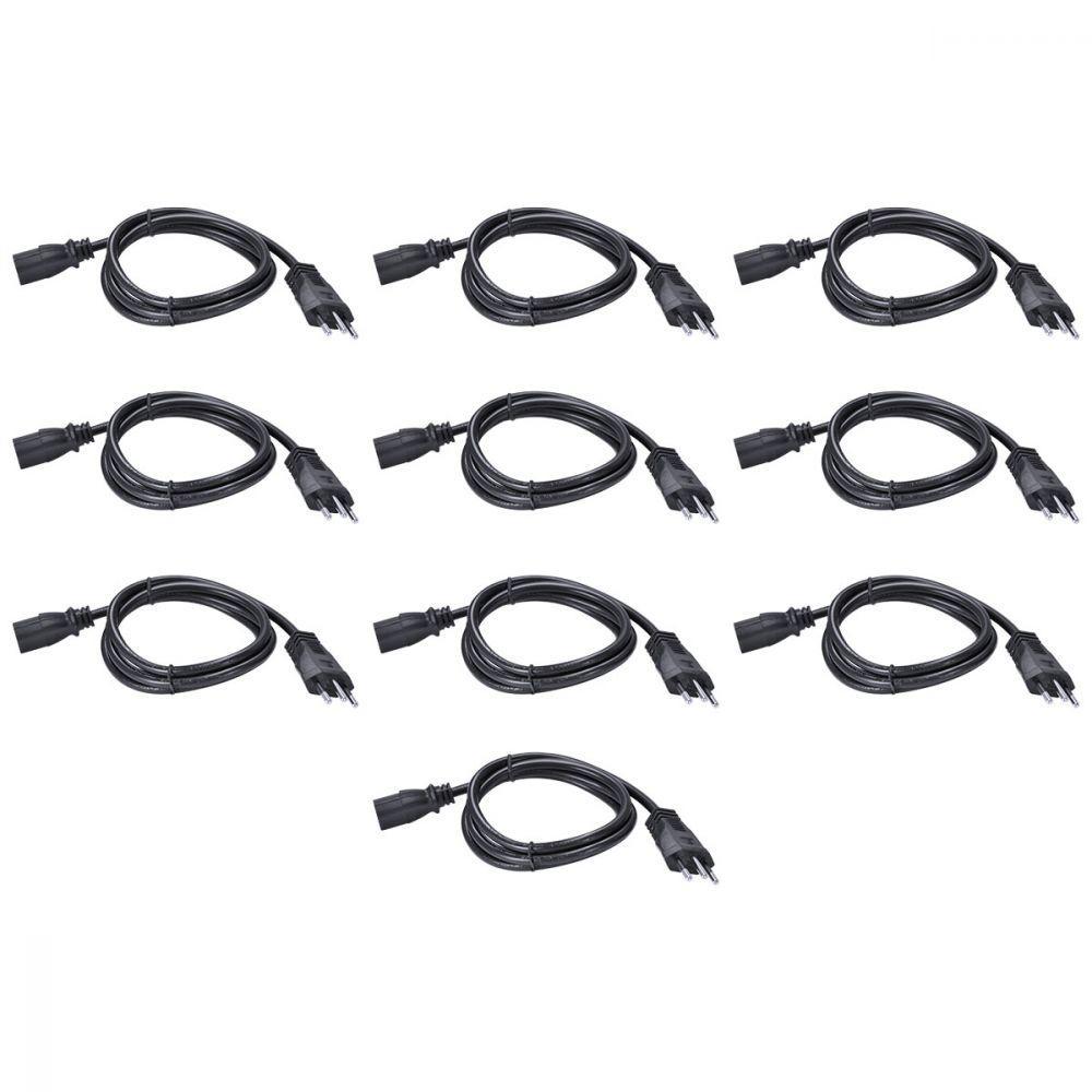 Cabo De Força Tripolar Para Fonte 3x0,75 Mm 250v 1,2 Metros - Pc / 10 - 9