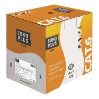 Cabo Lan U/Utp 24Awg X 4 Pares Cat.6 Cmx 305 Metros Cinza 23 - 2