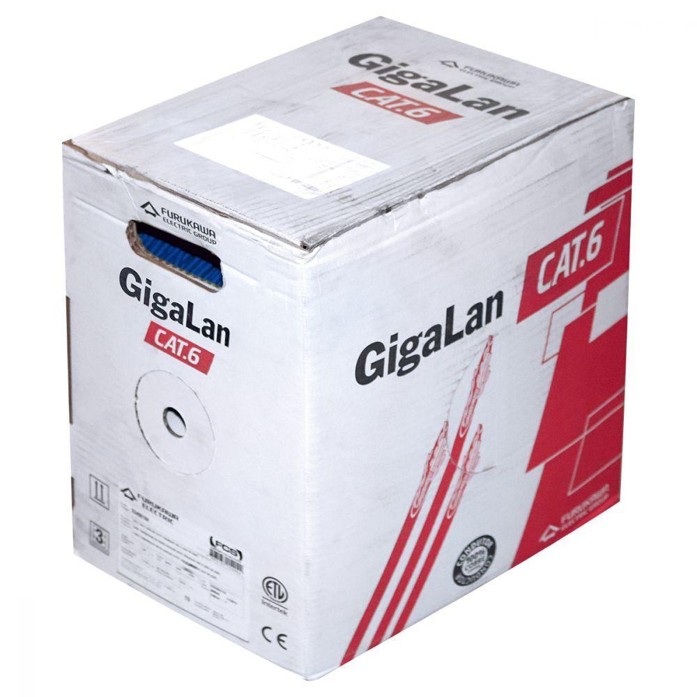 Cabo Lan Gigalan U/Utp Cat.6 23Awgx4P 305 Metros Lszh-1 Azul - 1