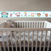 Kit 3 Faixas Decorativas Papel Parede Infantil Animais Carro - 5