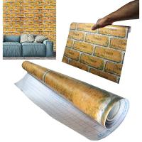 Papel De Parede Kit Com 5 Adesivo Tijolo