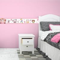 Kit 3 Faixas Decorativas Papel Parede Infantil Animais Carro