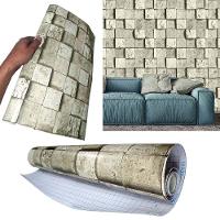 Papel De Parede Auto Adesivo Kit 10 Unid Tijolo - 4