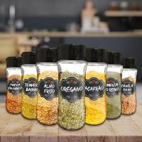 Adesivos Vinil Preto Para Potes Temperos Kit 24 4,5Cm X3,5Cm - 9