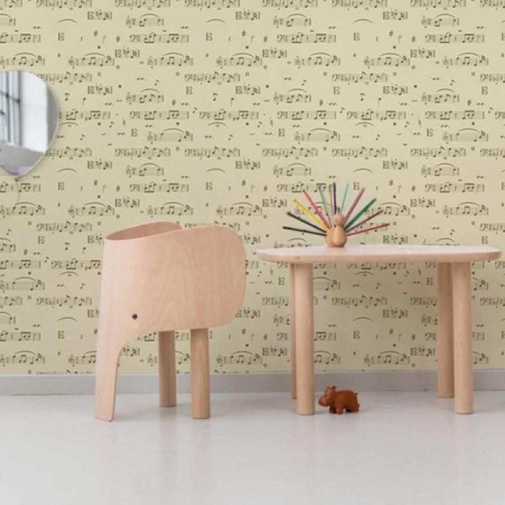 Papel De Parede Infantil Notas Musicais - 1