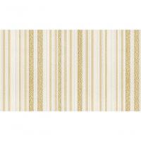 Papel De Parede- Listrado Com Leve Textura Bege Dourado. - 1