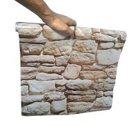 Papel De Parede Autoadesivo Vinilico Canjiquinha Pedra Rolo Lavavel Fosco Decorativo Marrom Claro - 7