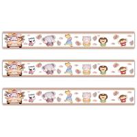 Kit 3 Faixas Decorativas Papel Parede Infantil Animais Carro - 1