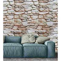 Kit Papel De Parede 6 Unid Pedra Marrom Claro Autoadesivo - 2