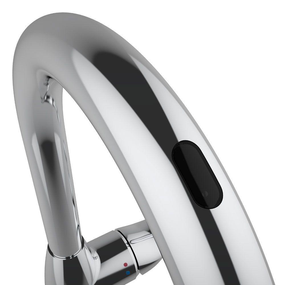 Torneira com Sensor Misturador de Cozinha 2 Jatos com Cromado - 5