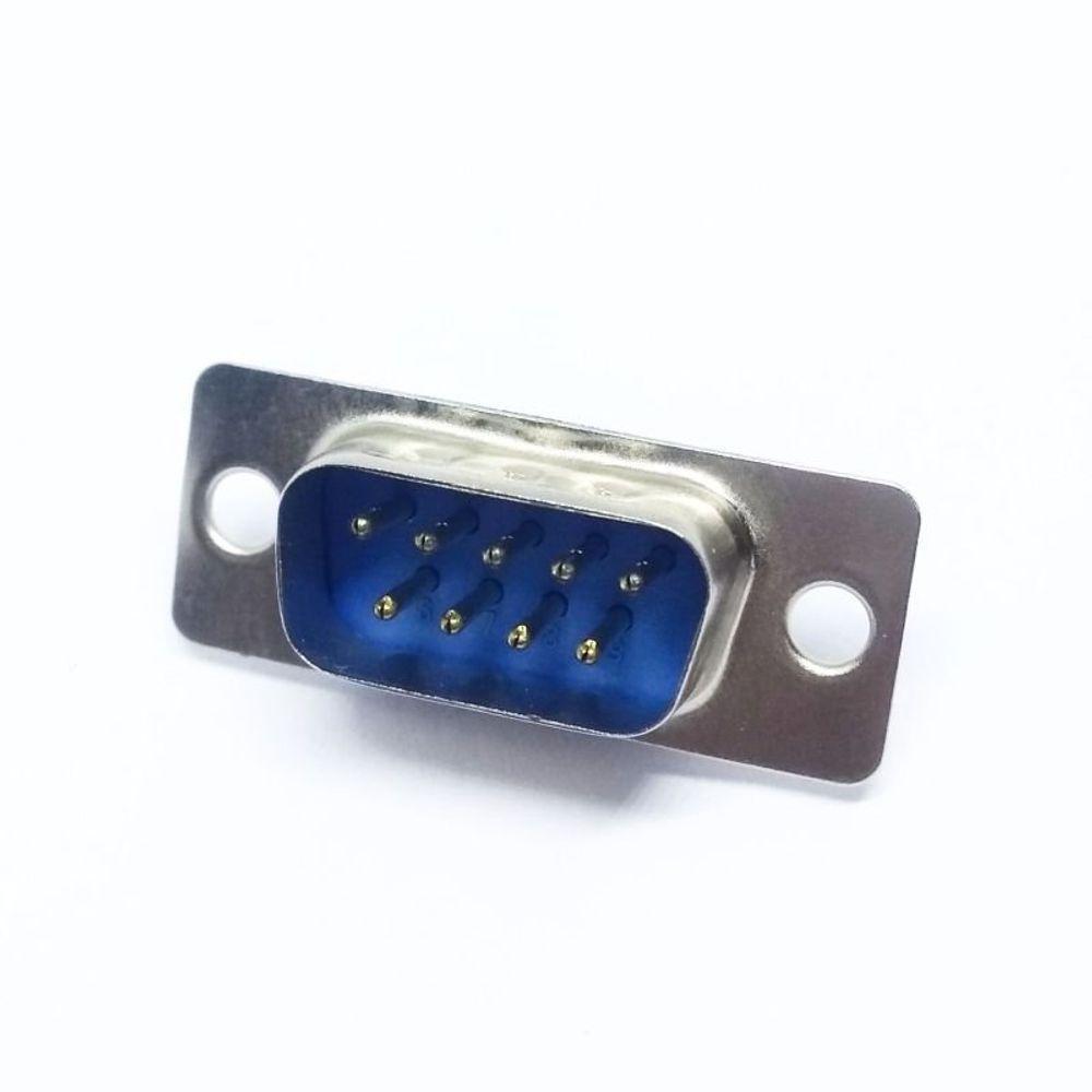 Conector Db9 Macho 180 Para Soldar Fio Rs232 - 1