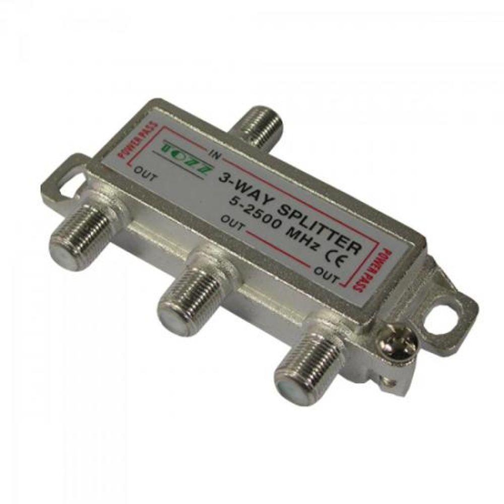 Divisor Satélite 1/3 5-2400 Mhz Genérico - Pct / 10 - 1