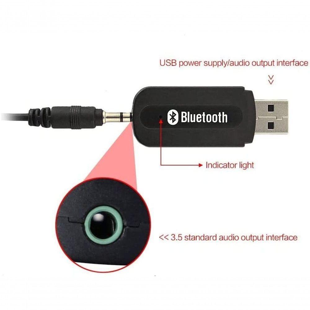 Adaptador Bluetooth Receptor Wireless Usb Musica Carro P2 - 4