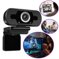 Webcam Para Computador Full Hd 360° Usb Com Microfone Profissional 1080p - 2