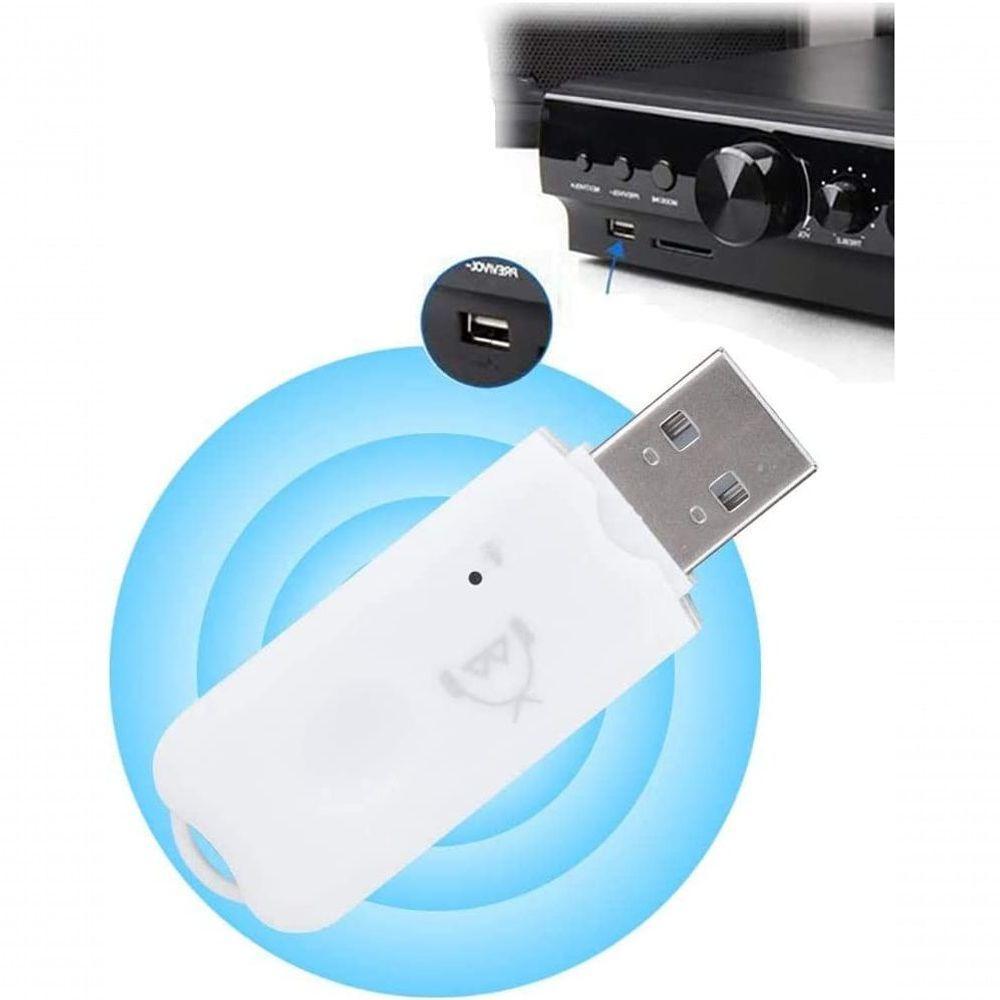 Pendrive Adaptador Receptor Via Bluetooth 2.1 Áudio Edr Usb - Branco /Az - 2