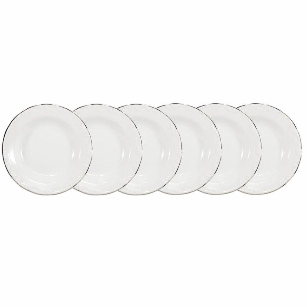 Conjunto De Pratos Fundos 06 Peças Pomerode Prata Schmidt - 1
