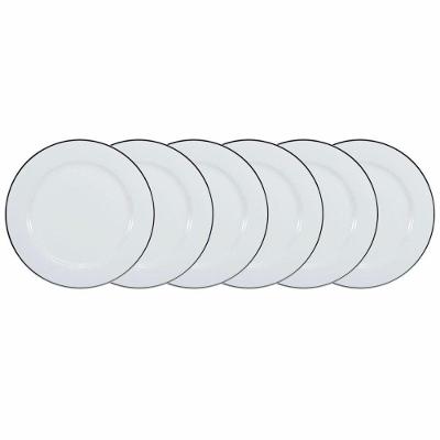 Conjunto De Pratos Rasos 06 Peças Itamaraty Prata Schmidt
