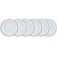 Conjunto De Pratos Fundos 06 Peças Itamaraty Prata Schmidt - 1