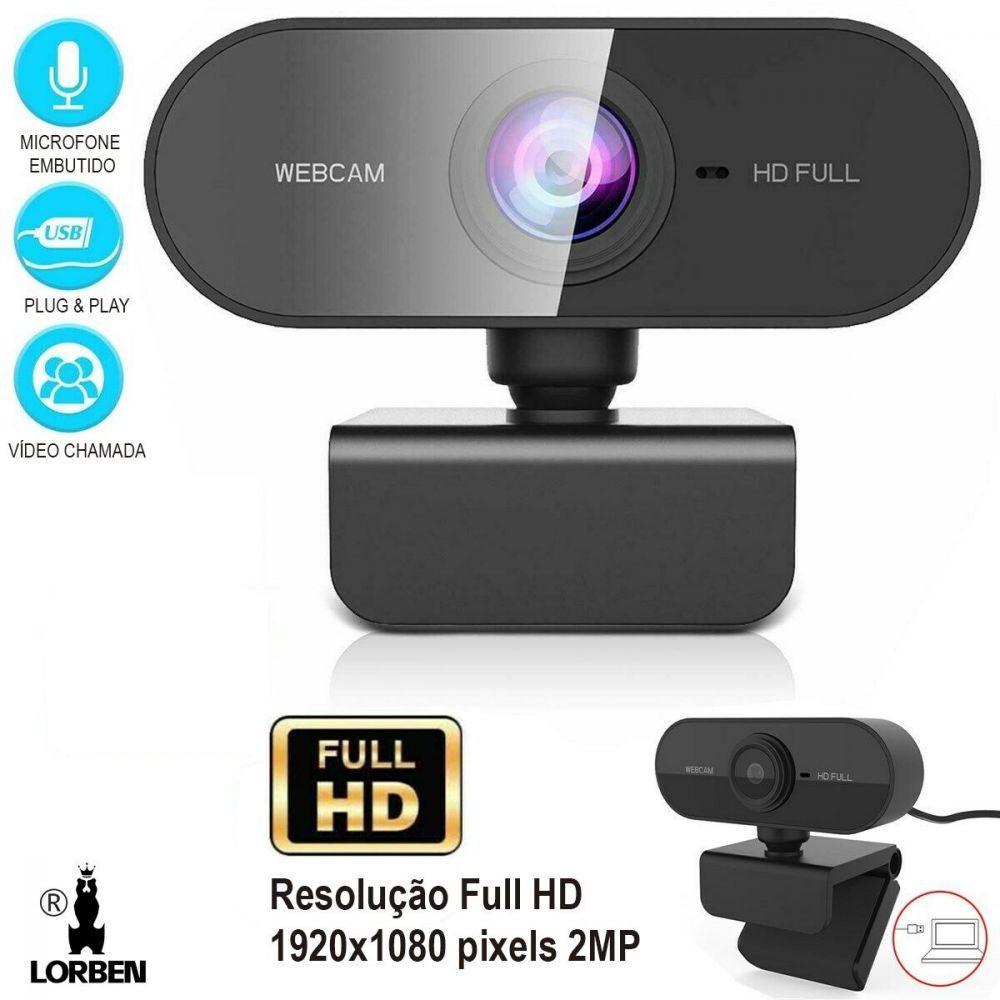 Webcam Full Hd 1080x1920p Usb Plug Play Microfone Embutido - 2