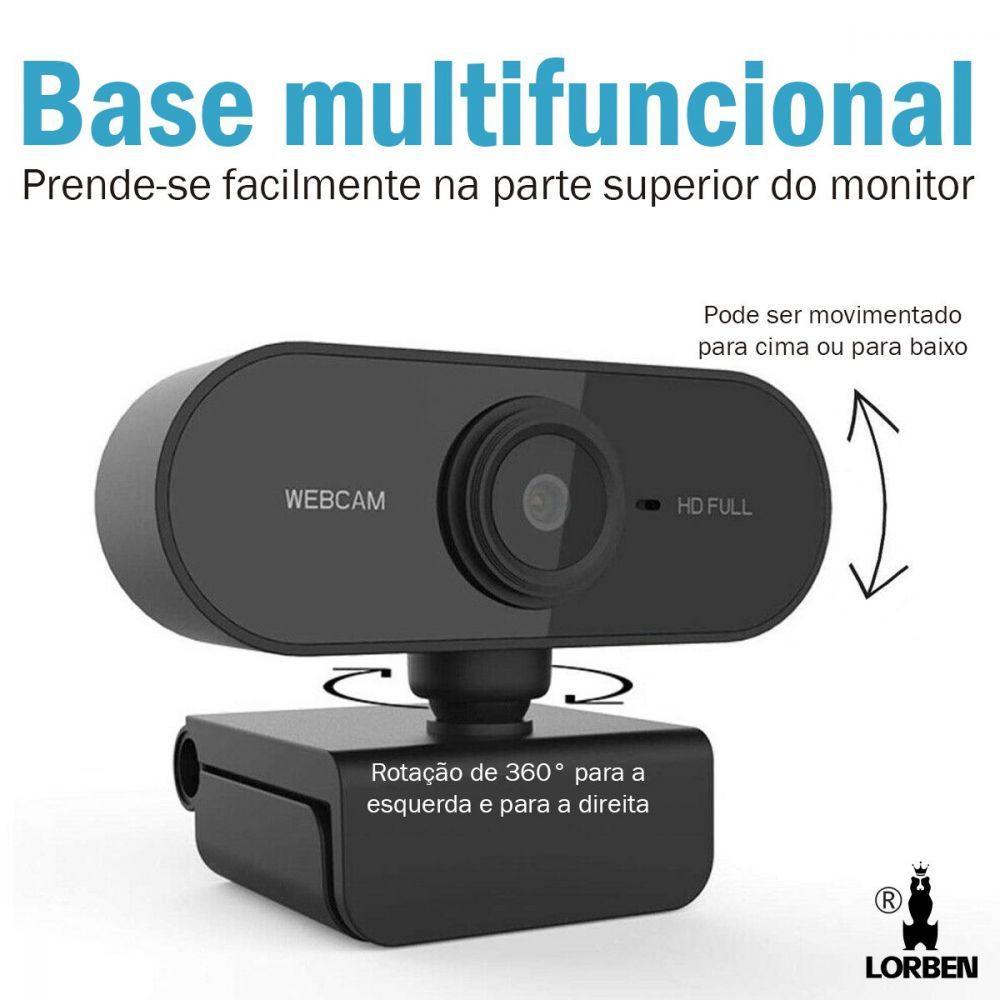 Webcam Full Hd 1080x1920p Usb Plug Play Microfone Embutido - 3