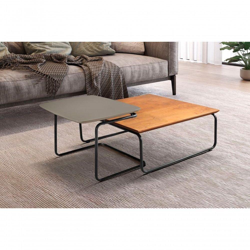 Conjunto Mesa De Centro Kairos Larflex Cor:concreto - 1
