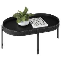 Mesa De Centro Para Sala Estilo Industrial Ville L06 Preto - Mpozenato - 5