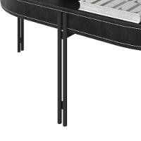 Mesa De Centro Para Sala Estilo Industrial Ville L06 Preto - Mpozenato - 8