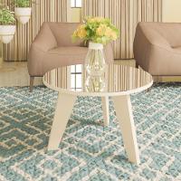 Mesa De Centro Espanha Com Espelho Off White Artely Off White - 1