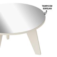 Mesa De Centro Espanha Com Espelho Off White Artely Off White - 2