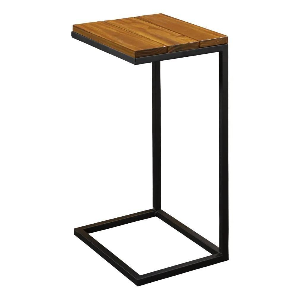 Mesa De Apoio Para Sofá Turim Bandeja Madeira 75 Cm - 1