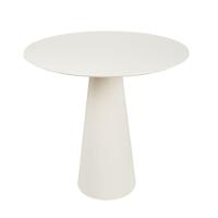 Mesa De Apoio Cone Off White - Tampo 60 Cm Altura 60 Cm Cor Creme - 1
