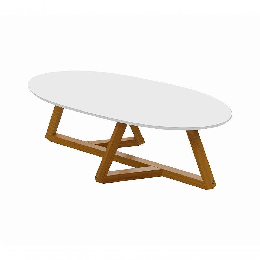 Mesa De Centro Classic Branco/Nature- Tebarrot - 3