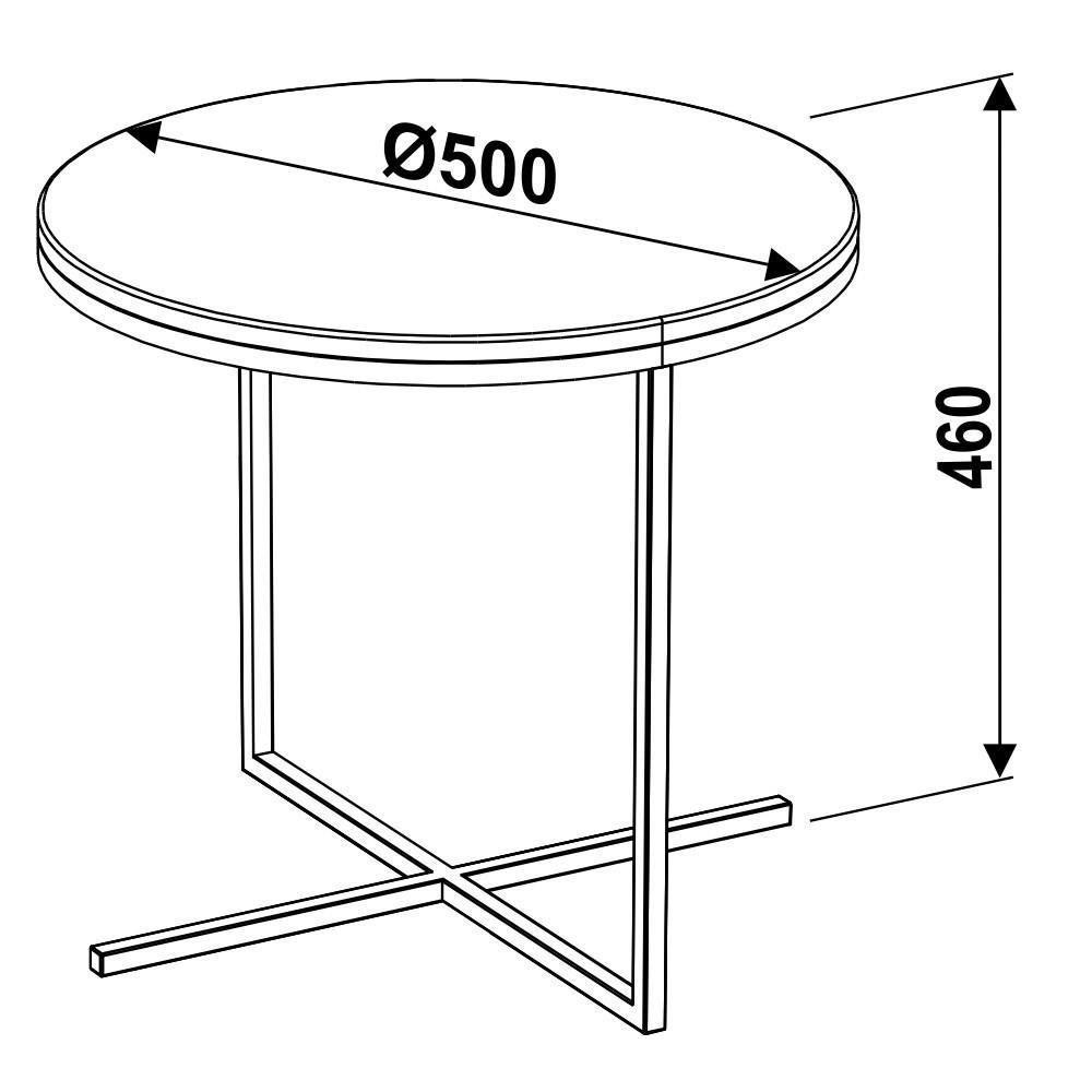 Mesa De Centro Média Volpi 24815 Branco - Artesano - 2