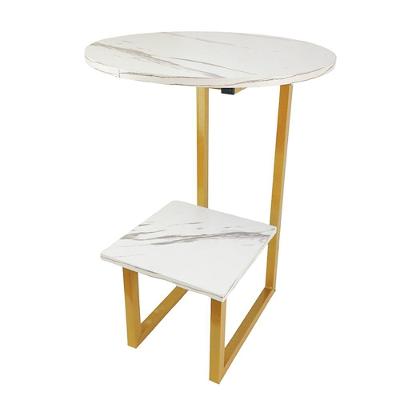 Mesa Canto Lateral Redonda Quarto Sala Cabeceira Escritorio Minimalista Decoraçao Multifuncional