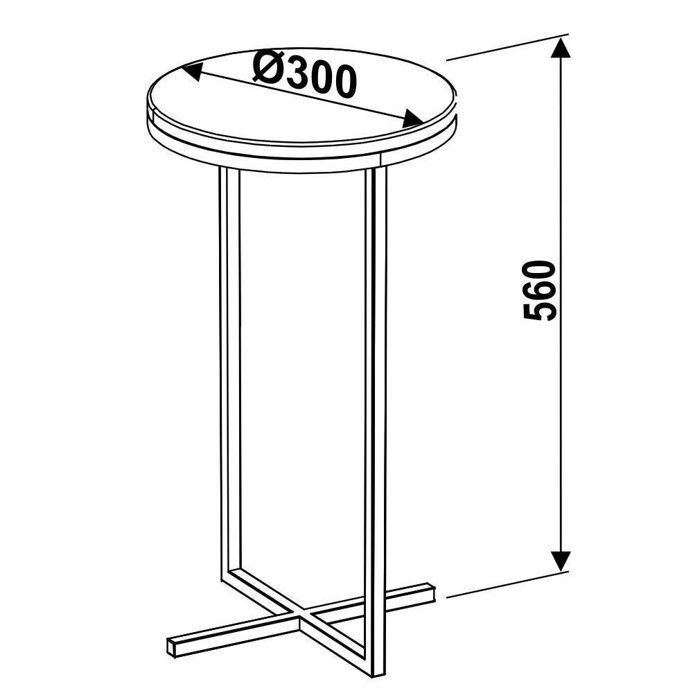 Mesa De Centro Alta Volpi 24814 Branco - Artesano - 3