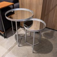 Conjunto Mesa De Apoio E Lateral Espelhada Prata - D'rossi - 8