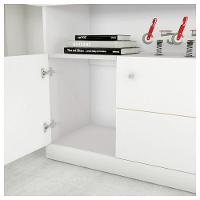 Mesa De Canto Em L Escritório Computador Job Branco Caemmun - 3