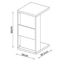Mesa De Apoio Para Notebook E Sofá Branco Book Líder Design - 2