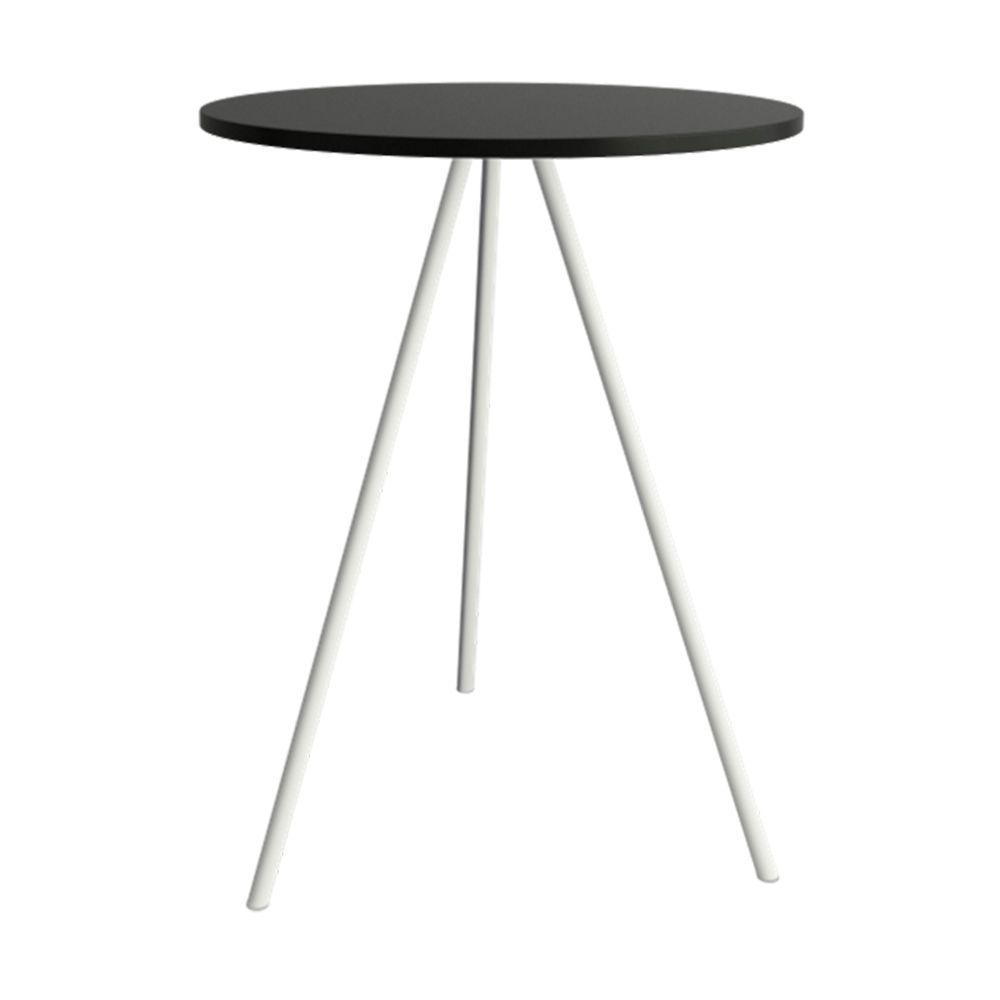 Mesa Lateral Gabriela Wood Preto E Branco - Cor: Preto - 3