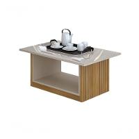 Mesa De Centro Veneza Com Tampo De Vidro Cinamomo/off White - 3