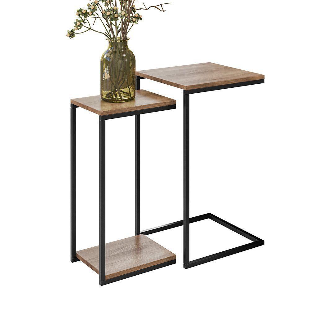 Kit Mesas Laterais E Prateleira D01 Design Demolição - 9