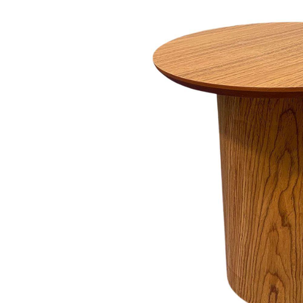 Mesa Lateral Cilíndrica 31cm Freijó - 2