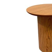 Mesa Lateral Cilíndrica 31cm Freijó - 2