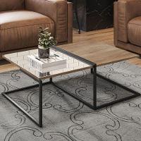 Kit 02 Mesas De Centro Espelhada D01 Design Demolição - 4